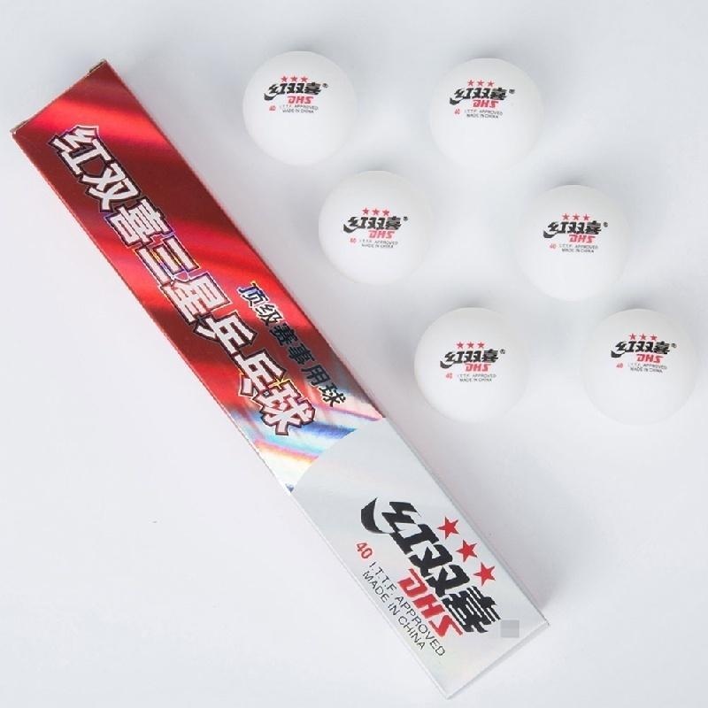 6 Pcs New 3-Star Ping Pong Bal - Table Tennis Olympics ulasan dan harga